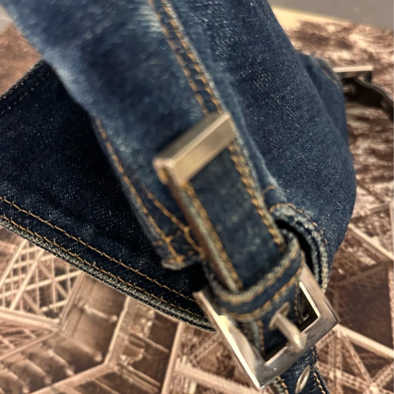 Fendi 少有 牛仔袋/ 肩背包 / 手提包/ lv-13