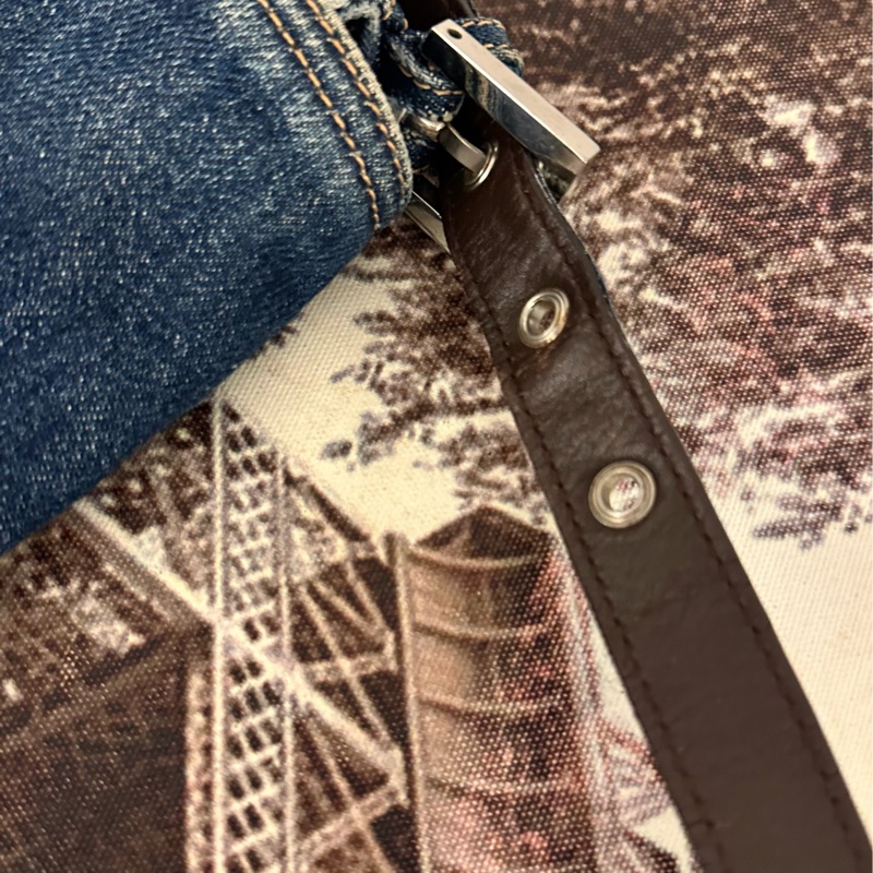 Fendi 少有 牛仔袋/ 肩背包 / 手提包/ lv-14