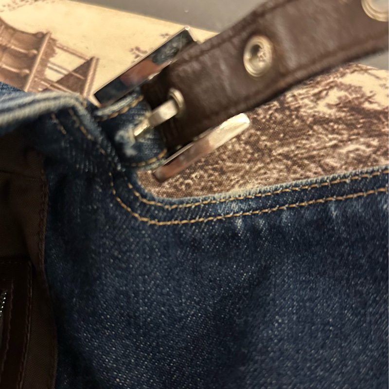 Fendi 少有 牛仔袋/ 肩背包 / 手提包/ lv-18