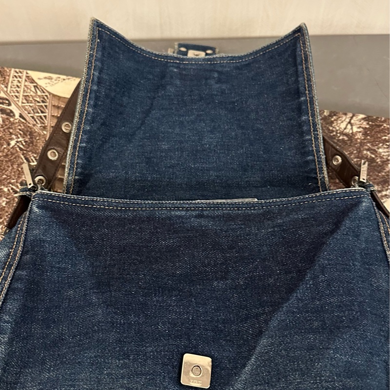 Fendi 少有 牛仔袋/ 肩背包 / 手提包/ lv-19