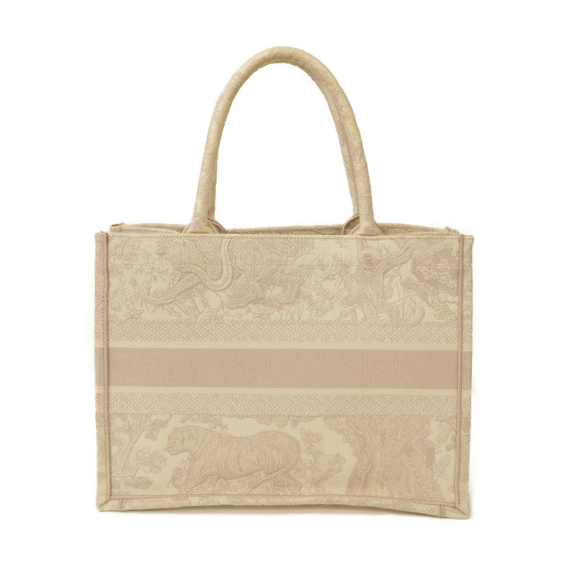 Dior 【激減優惠】帆布Medium Book Tote Bag手挽袋粉紅色-1