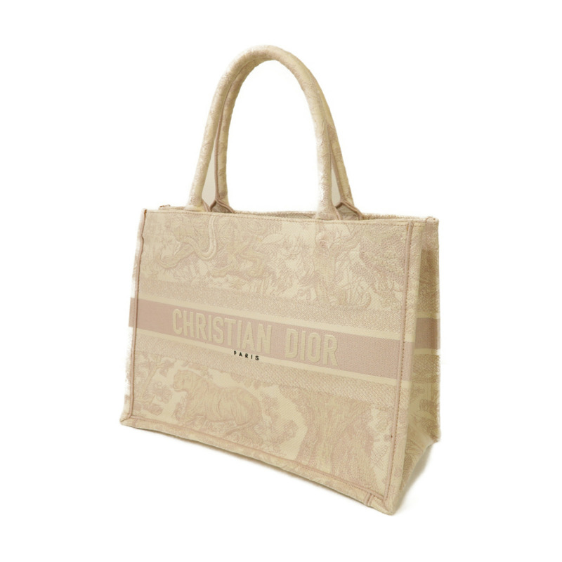 Dior 【激減優惠】帆布Medium Book Tote Bag手挽袋粉紅色-2