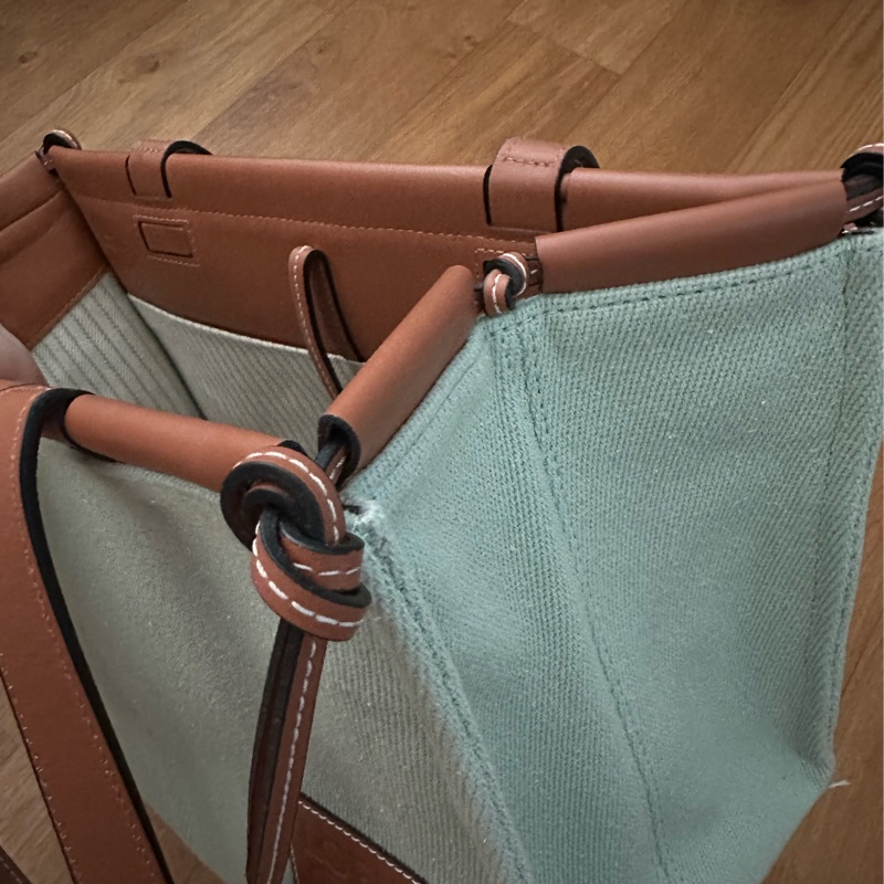 Loewe 托特袋 布面 淺藍色-13