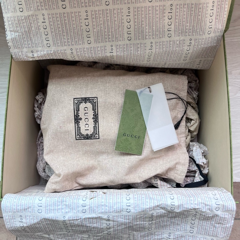 Gucci Neo Vintage GG Supreme 帆布虎頭腰包(咖啡色)-20