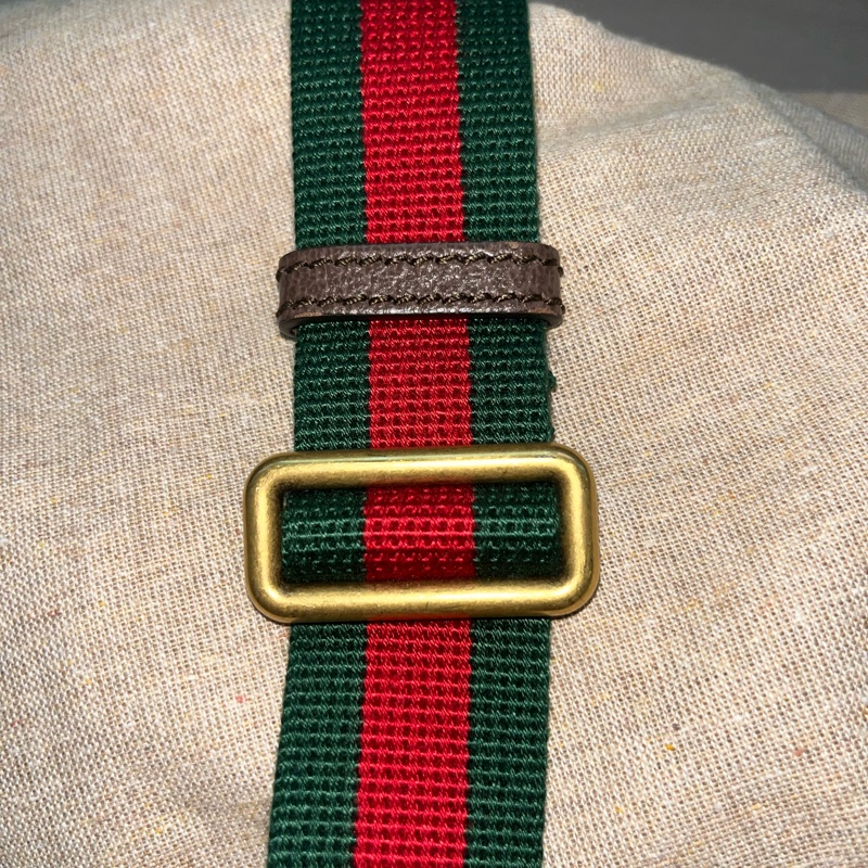 Gucci Neo Vintage GG Supreme 帆布虎頭腰包(咖啡色)-25