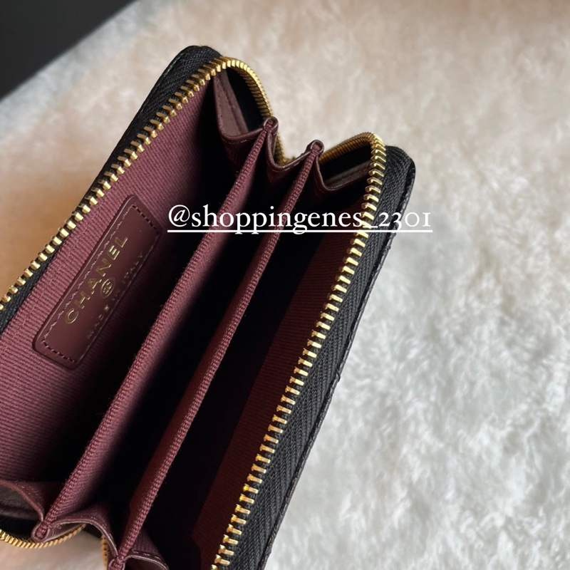 CHANEL 經典三層卡包 黑金 荔枝牛皮❗️尚未抵台-1