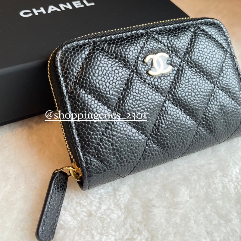 CHANEL 經典三層卡包 黑金 荔枝牛皮❗️尚未抵台-3