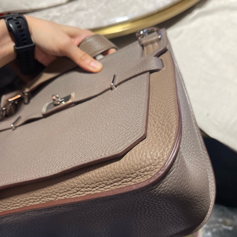 愛馬仕 吉普賽 HERMES Jypsiere 限量双色款 28淺灰色+深灰色-6