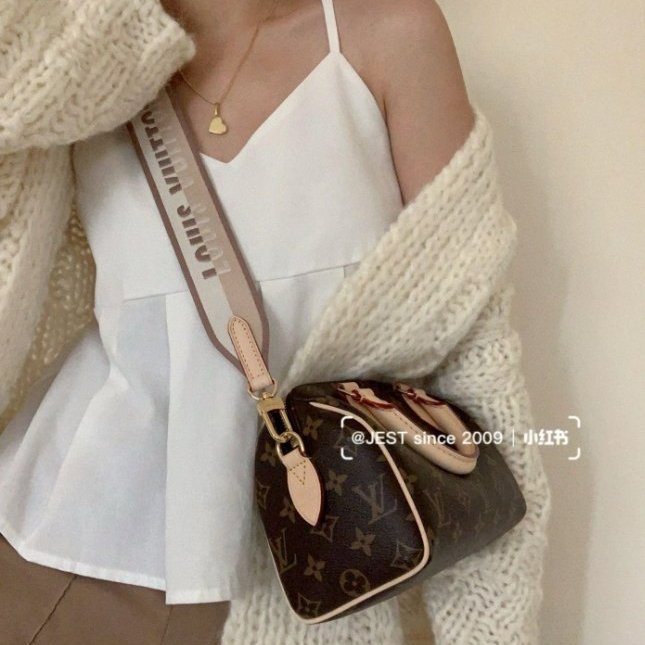 LV Speedy 20 斜背包/側背包/手提包 M46234 9成新-0
