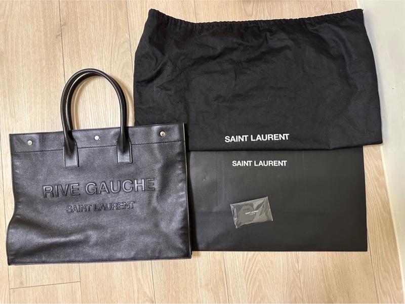 Saint Laurent ysl 牛皮 購物包 托特包 手提包 手提袋 公文包-6