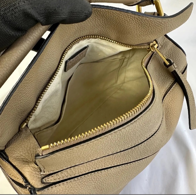 LOEWE PUZZLE SMALL 沙色 SAND 斜背包-3