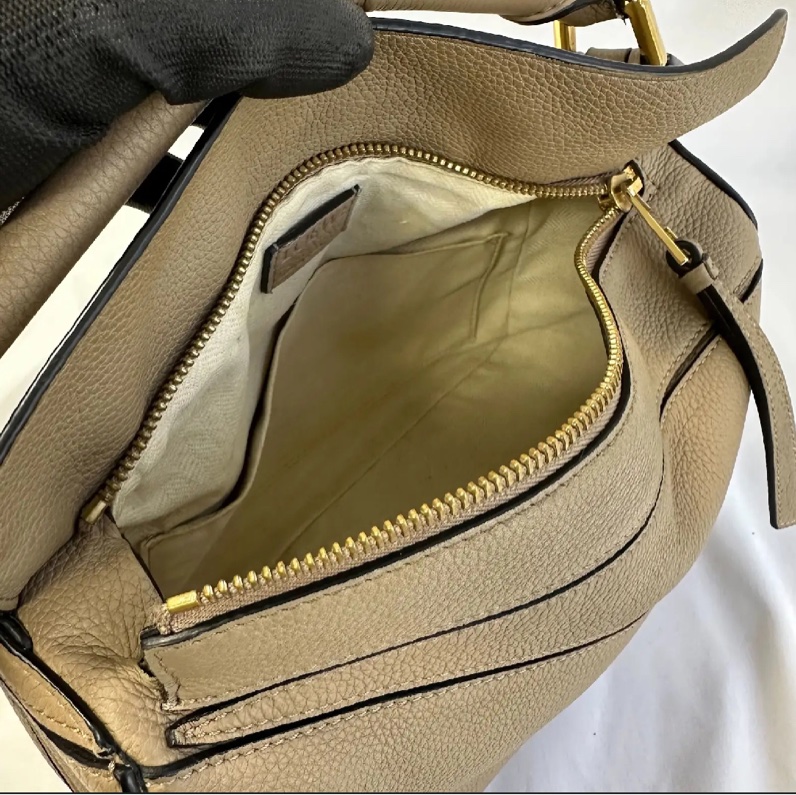 LOEWE PUZZLE SMALL 沙色 SAND 斜背包-9