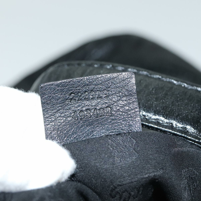 【日本直送】GUCCI 竹子 Jackie 單肩包皮革黑色 223929 正品 79722-11