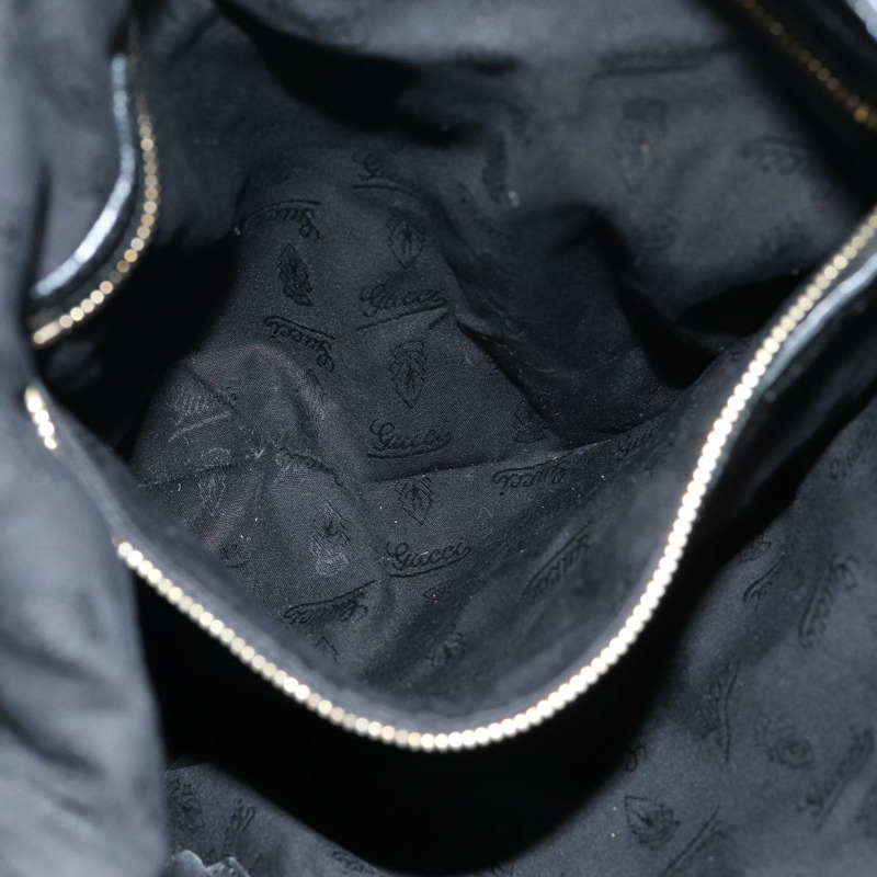 【日本直送】GUCCI 竹子 Jackie 單肩包皮革黑色 223929 正品 79722-20