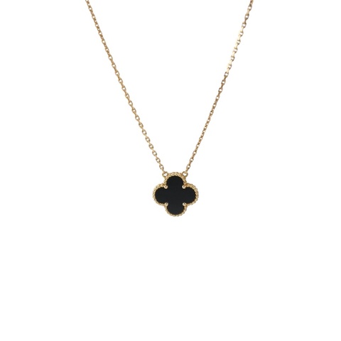 Van Cleef & Arpels 梵克雅寶 Vintage Alhambra18K黃金瑪瑙項鍊