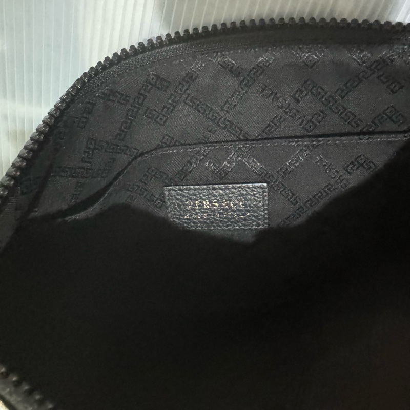 🙏求變現🙏VERSACE 范思哲 凡賽斯 皮革 巴洛克印花 手拿包 二手正品-5