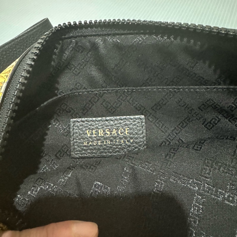 🙏求變現🙏VERSACE 范思哲 凡賽斯 皮革 巴洛克印花 手拿包 二手正品-6