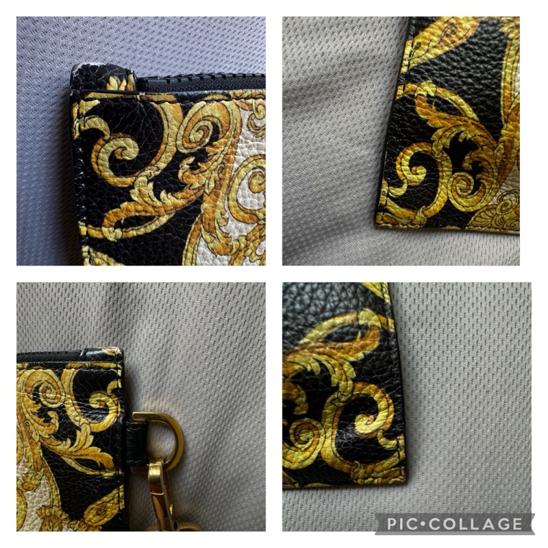 🙏求變現🙏VERSACE 范思哲 凡賽斯 皮革 巴洛克印花 手拿包 二手正品-9