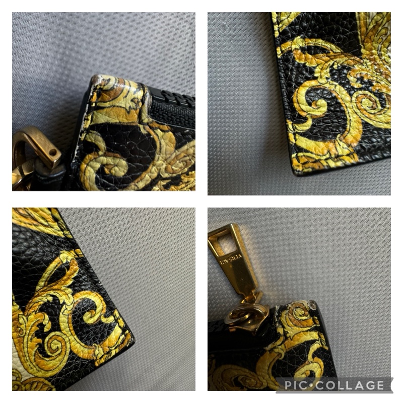 🙏求變現🙏VERSACE 范思哲 凡賽斯 皮革 巴洛克印花 手拿包 二手正品-10