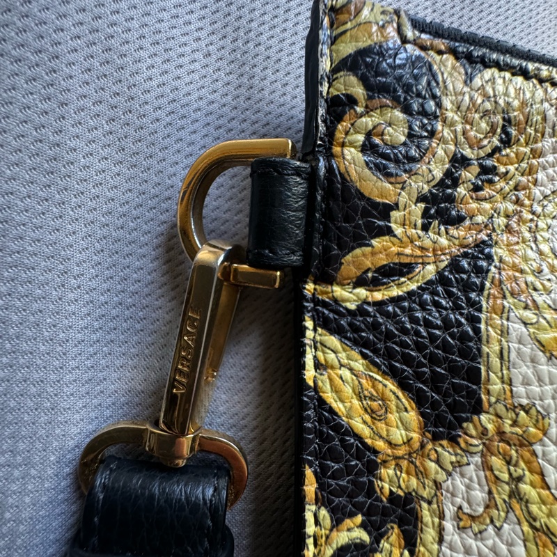 🙏求變現🙏VERSACE 范思哲 凡賽斯 皮革 巴洛克印花 手拿包 二手正品-12