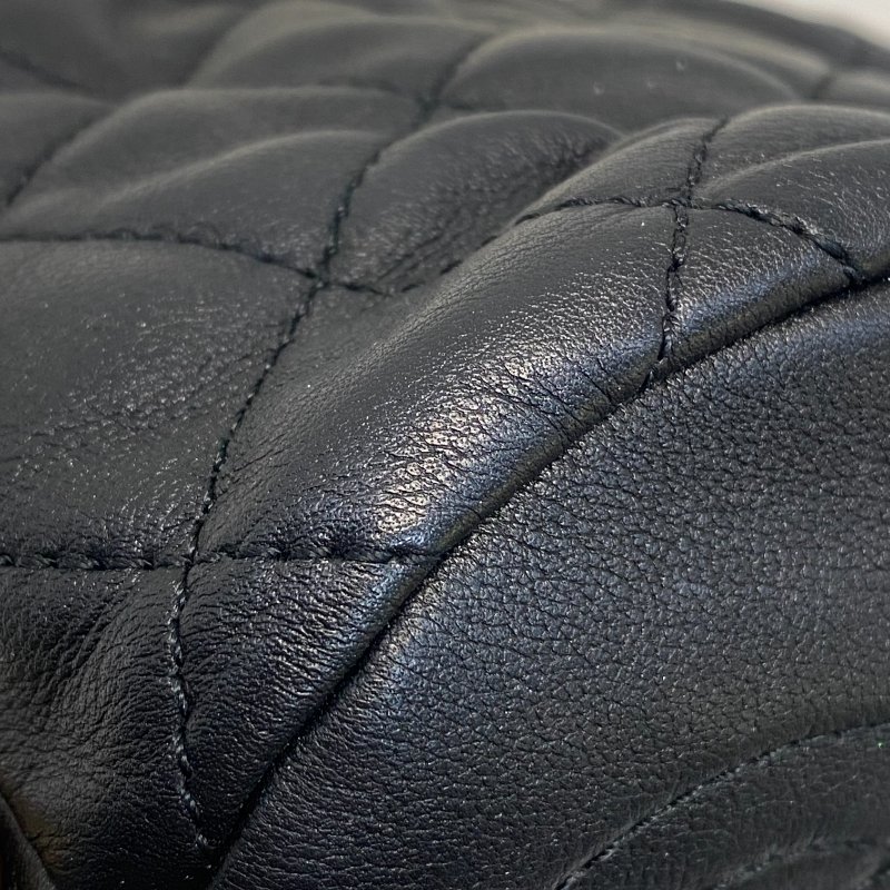 △ Chanel 香奈兒 Mini Bucket Black Lambskin Faux Pearl Chain Backpack 迷你黑色羊皮仿珍珠鏈條水桶包 AS2529 - 247014707-9