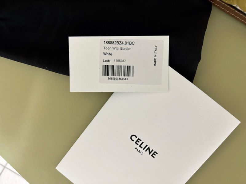 CELINE 標誌印花及牛皮TEEN TRIOMPHE凱旋門手袋-5