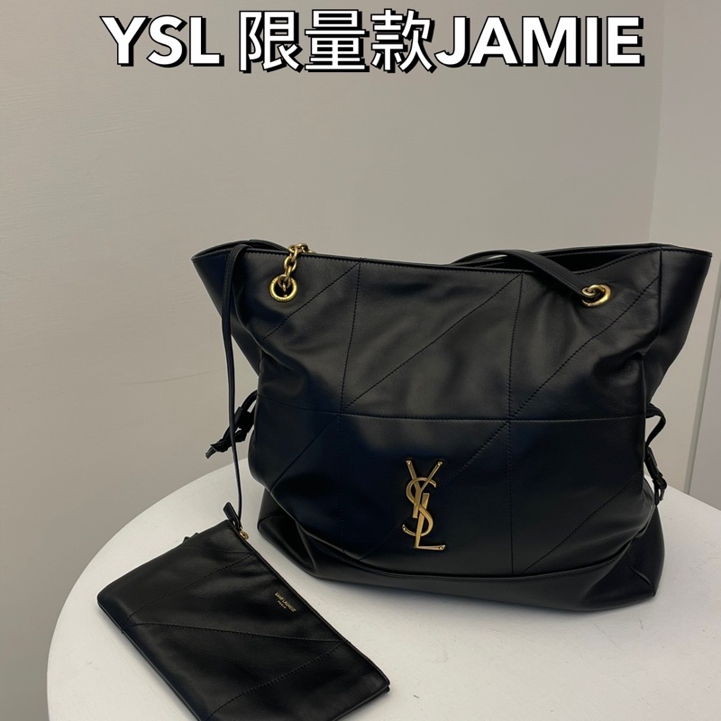 ▪️富貴選物FUGUEI▪️Ysl 2024秋冬新款 JAMIE POCHON LARGE黑金垃圾袋包-0