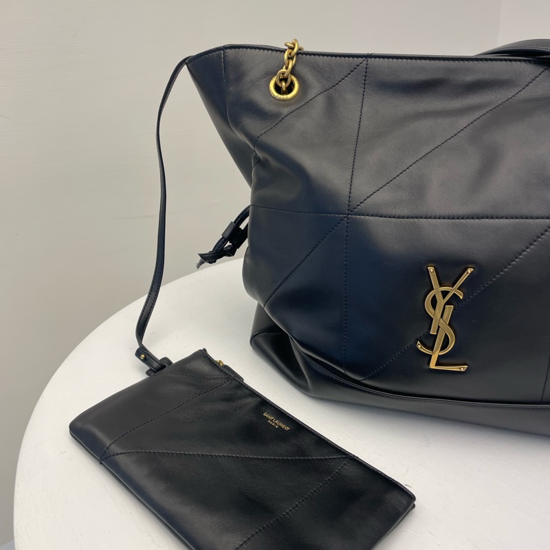 ▪️富貴選物FUGUEI▪️Ysl 2024秋冬新款 JAMIE POCHON LARGE黑金垃圾袋包-1