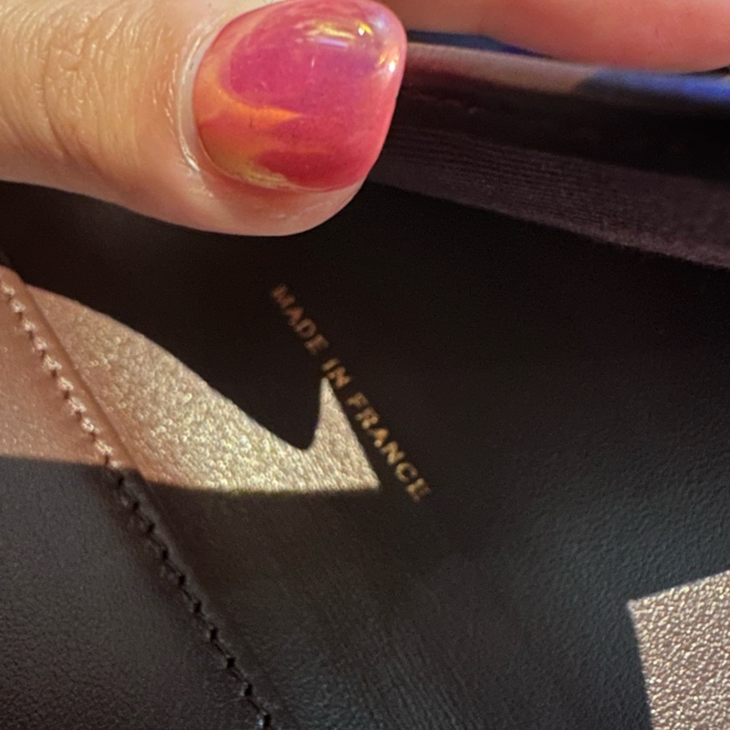 💖Chanel 經典荔枝紋 三折皮夾/短夾💖 全新全配 法國製-6