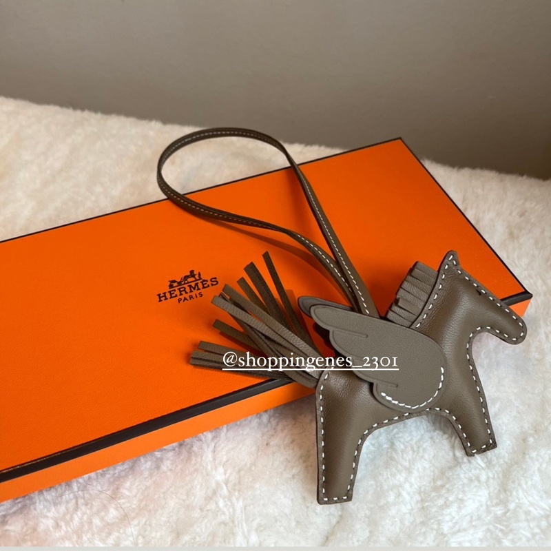 愛馬仕 小飛馬 吊飾 大象灰 走白線 ❗️尚未抵台-1