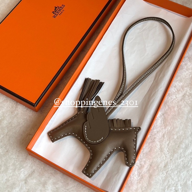 愛馬仕 小飛馬 吊飾 大象灰 走白線 ❗️尚未抵台-3