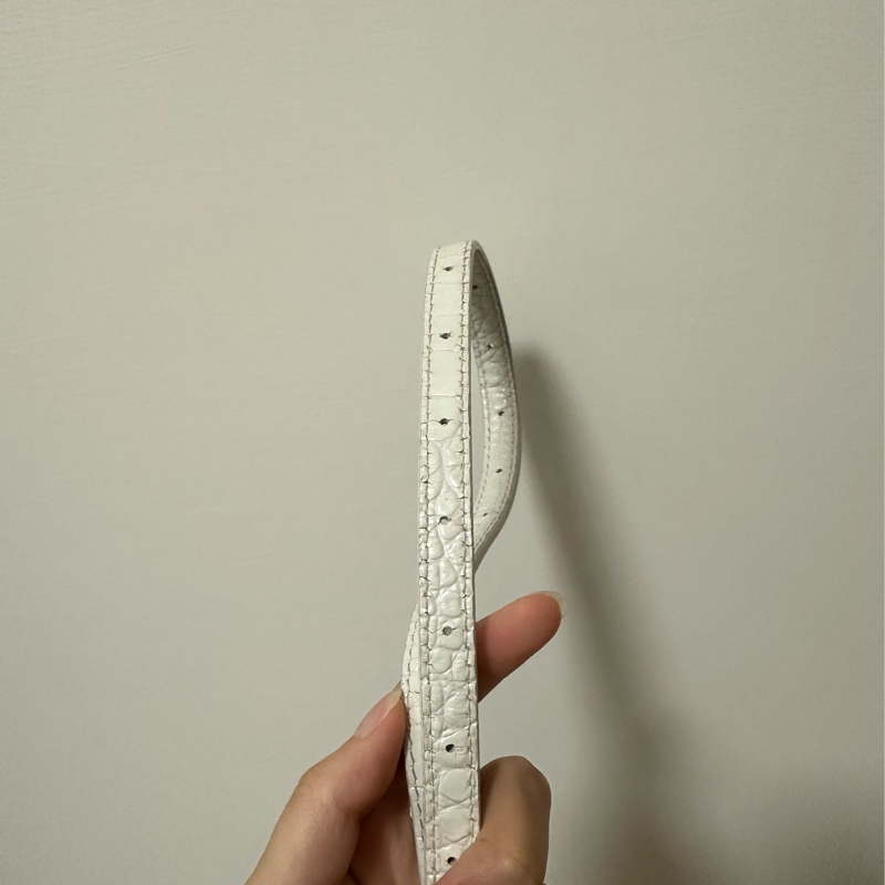 Balenciaga 巴黎世家 沙漏包xs 鱷魚皮 白-19