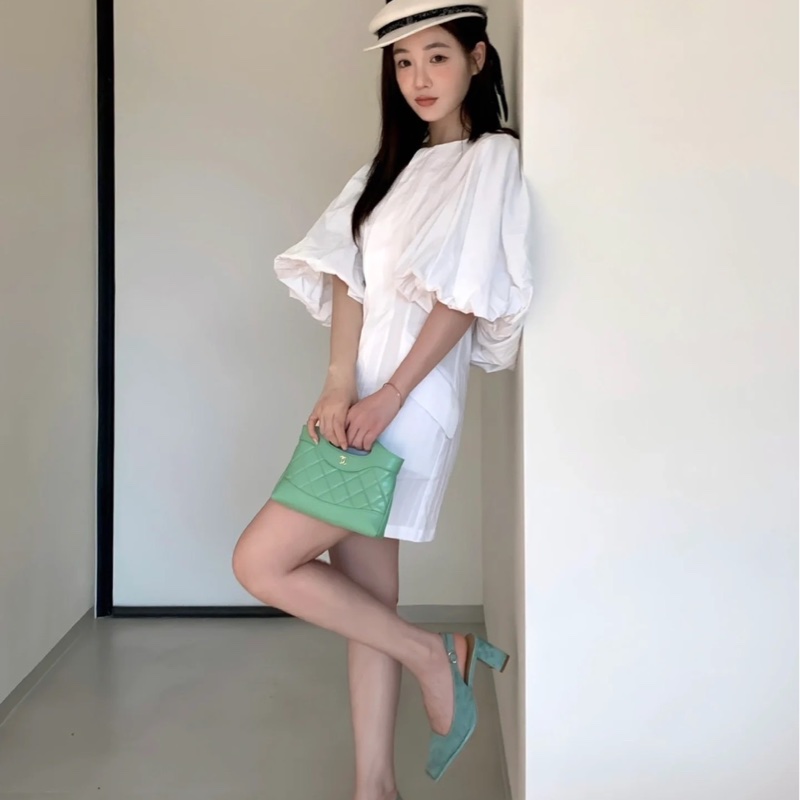 香奈兒Chanel 31bag nano 24c 青蘋果綠🍏🍏油蠟羊皮 金釦-1