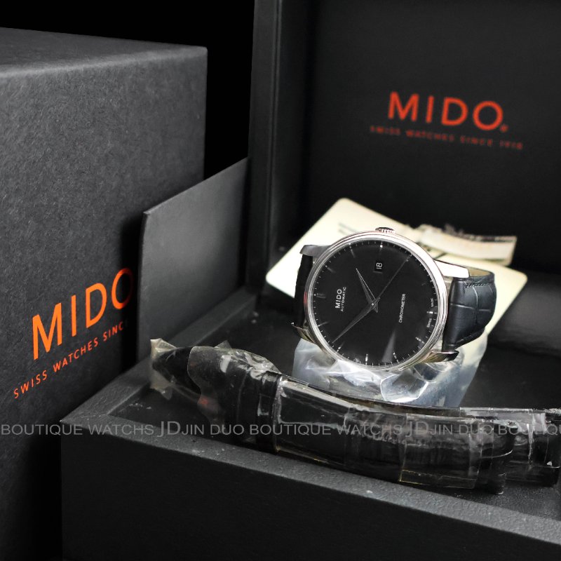 金鐸精品~1128 MIDO 美度 Baroncelli 貝倫賽麗系列 天文台認證 自動上鍊男用腕錶 全新品-5