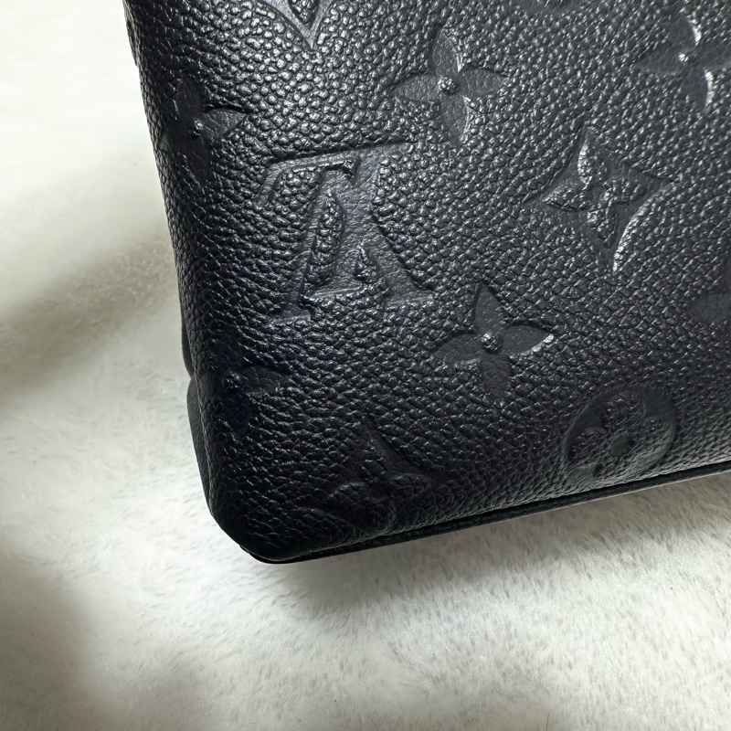 LV 鎖頭包 牛皮壓紋 荔枝牛皮 郵差包 肩背包 斜背包 手提包-24