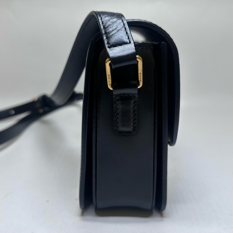 Celine瑟琳TEEN TRIOMPHE黑金凱旋門單肩包-5