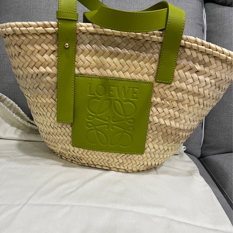 LOWEW 草編包 綠色-0