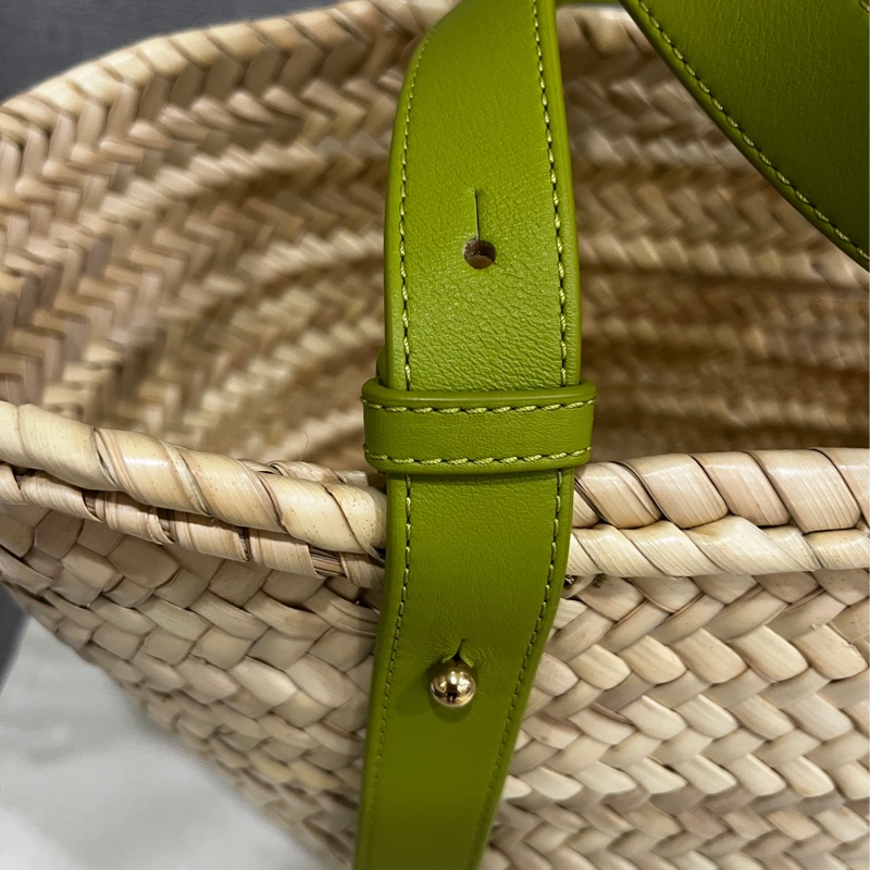 LOWEW 草編包 綠色-3