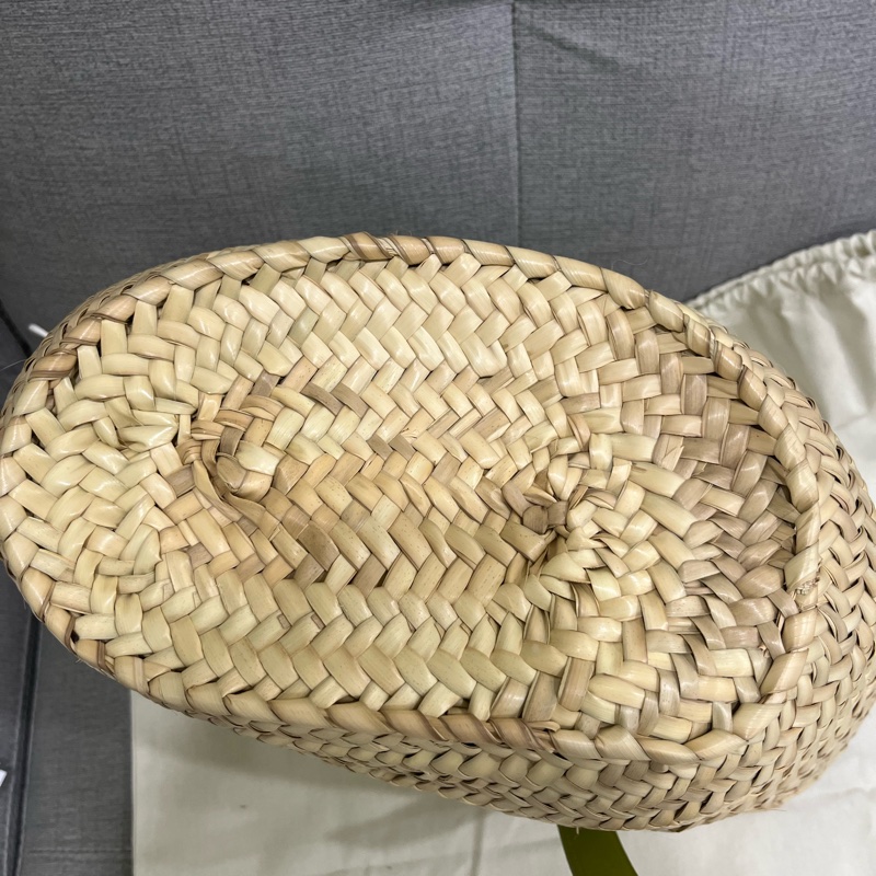 LOWEW 草編包 綠色-9