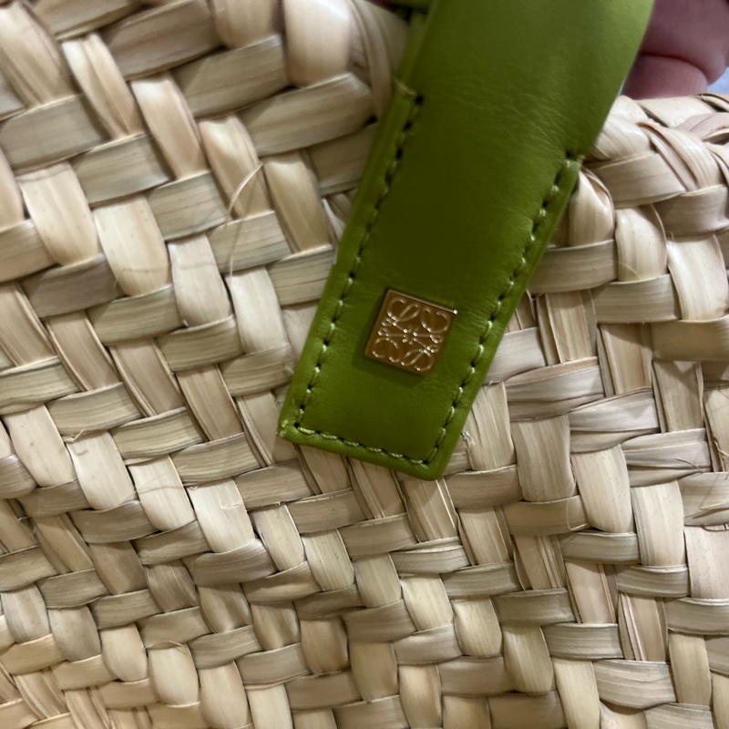 LOWEW 草編包 綠色-12