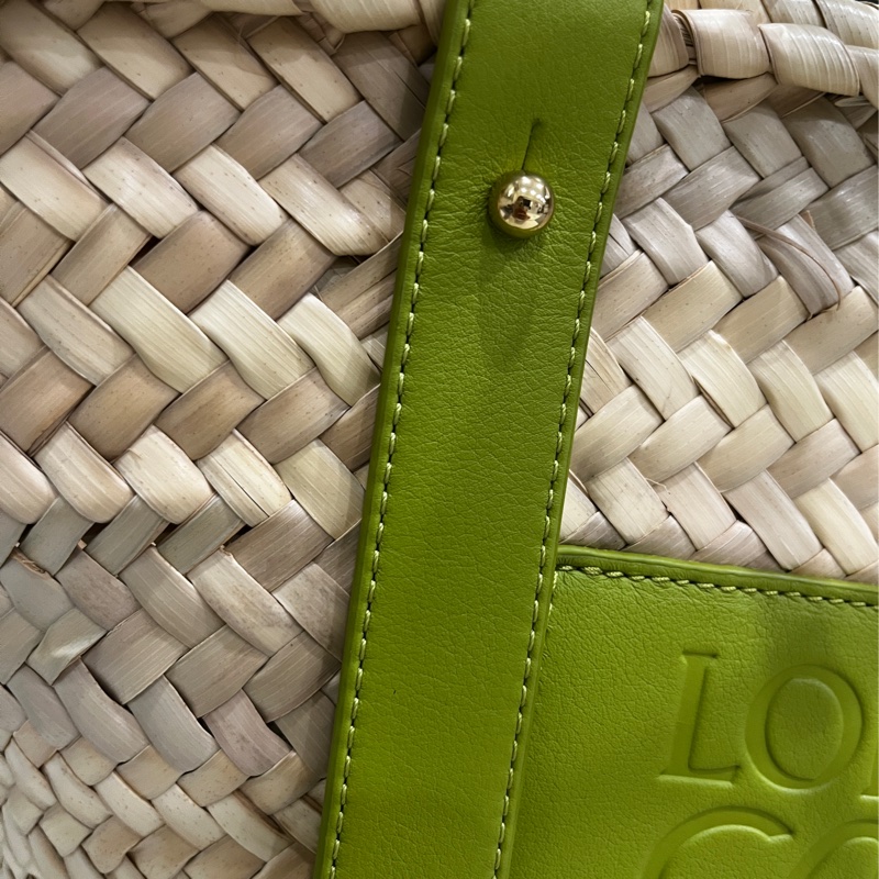 LOWEW 草編包 綠色-15