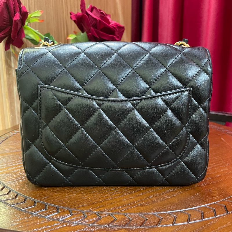 [已售出❌]CHANEL 籌碼皮穿鏈 方胖子 晶片開-2