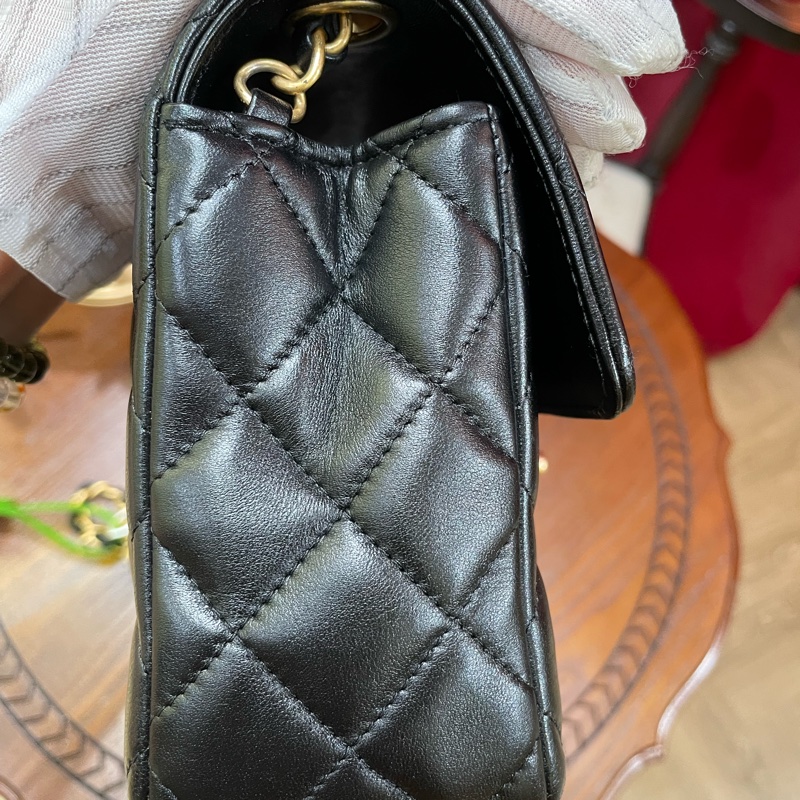 [已售出❌]CHANEL 籌碼皮穿鏈 方胖子 晶片開-5