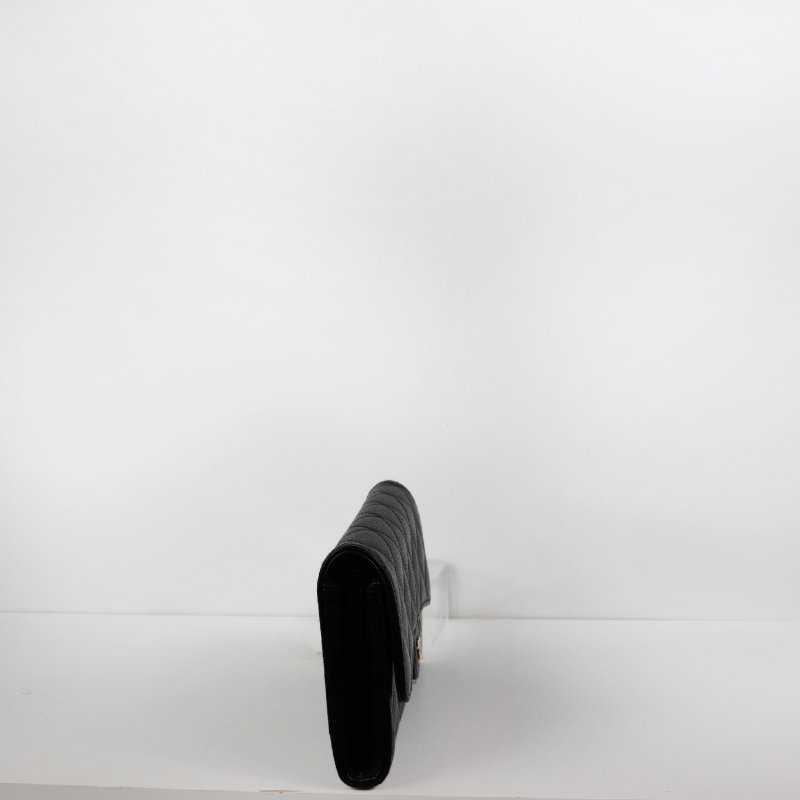 二手Chanel cf 荔枝牛長夾 淡金釦 晶片款-10