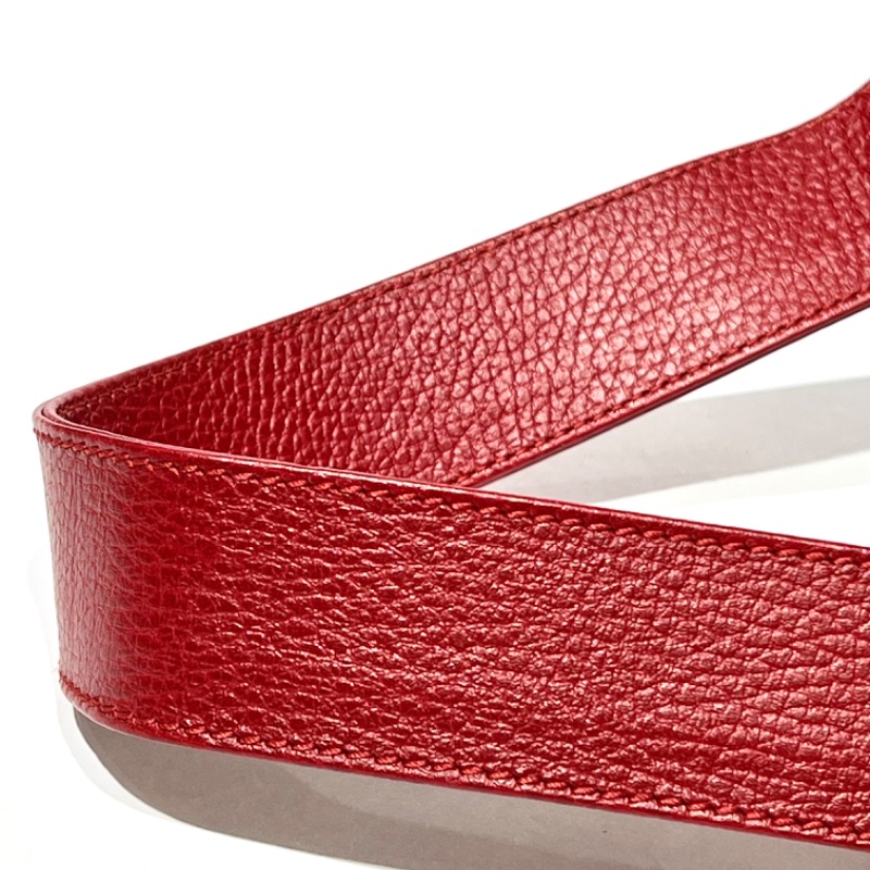 【美收精品】GUCCI 復古圖案小牛皮綠紅斜背包 88-757-9