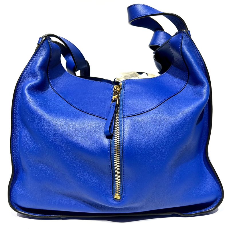 【美收精品】Loewe Loewe Anagram hmmock肩带皮革蓝色 88-759-1