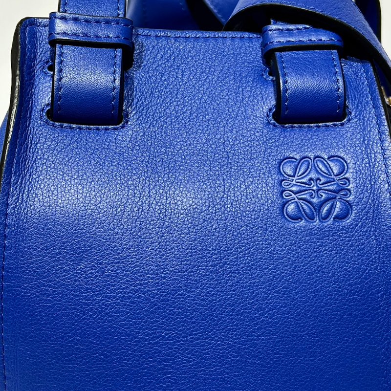 【美收精品】Loewe Loewe Anagram hmmock肩带皮革蓝色 88-759-3