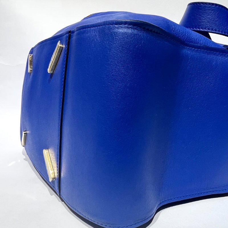 【美收精品】Loewe Loewe Anagram hmmock肩带皮革蓝色 88-759-7