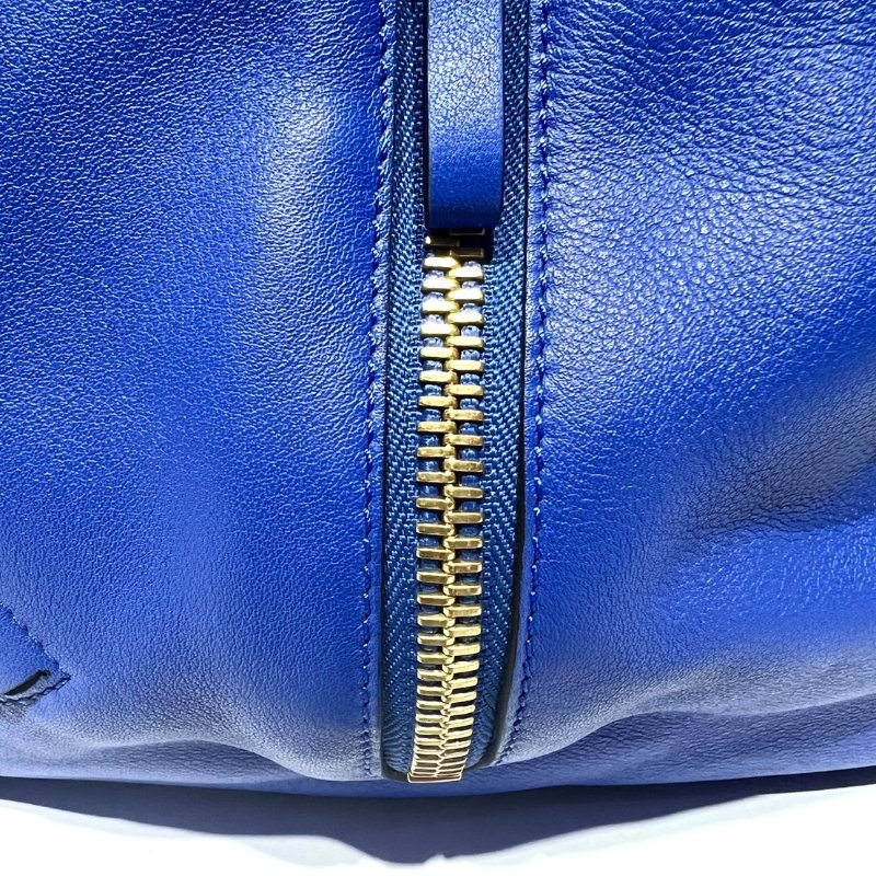 【美收精品】Loewe Loewe Anagram hmmock肩带皮革蓝色 88-759-11