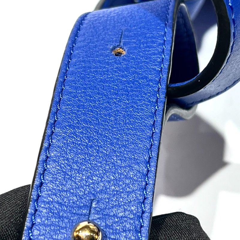 【美收精品】Loewe Loewe Anagram hmmock肩带皮革蓝色 88-759-14